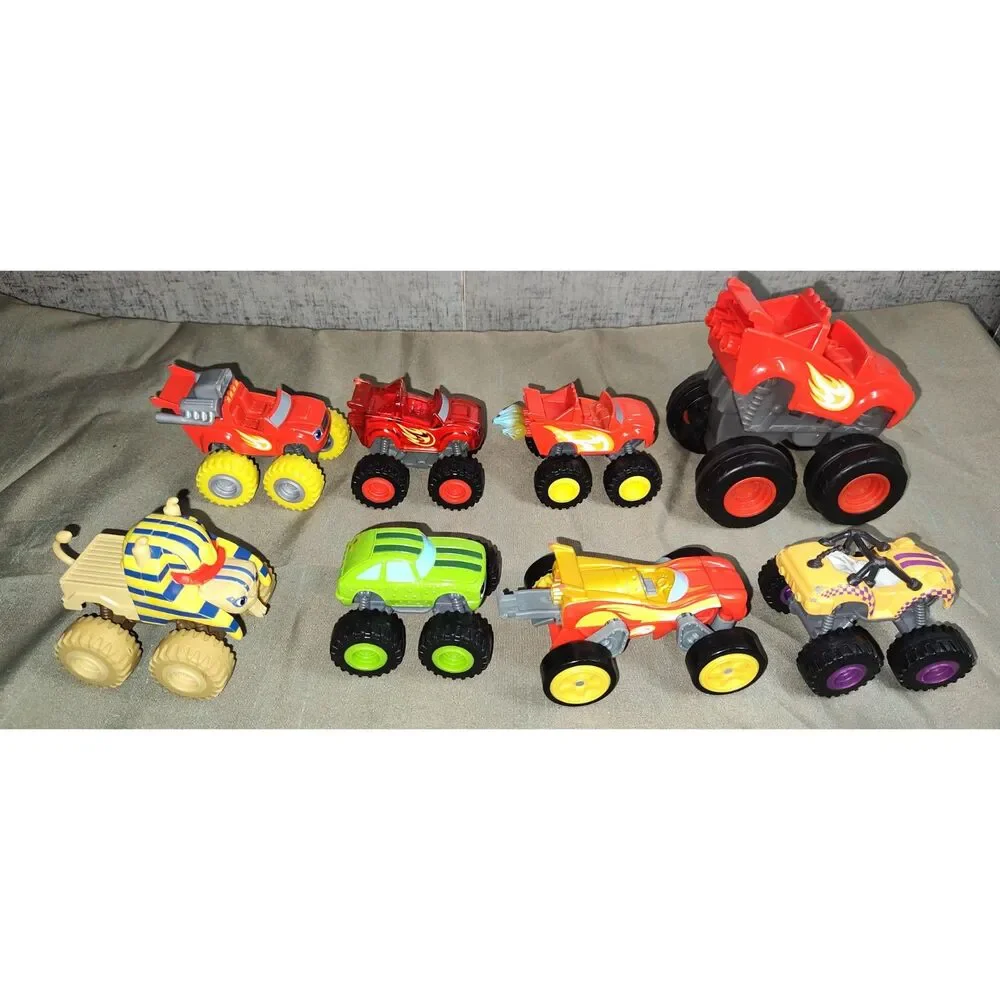 Mattel Blaze And The Monster Machines Lot of 8 Trucks